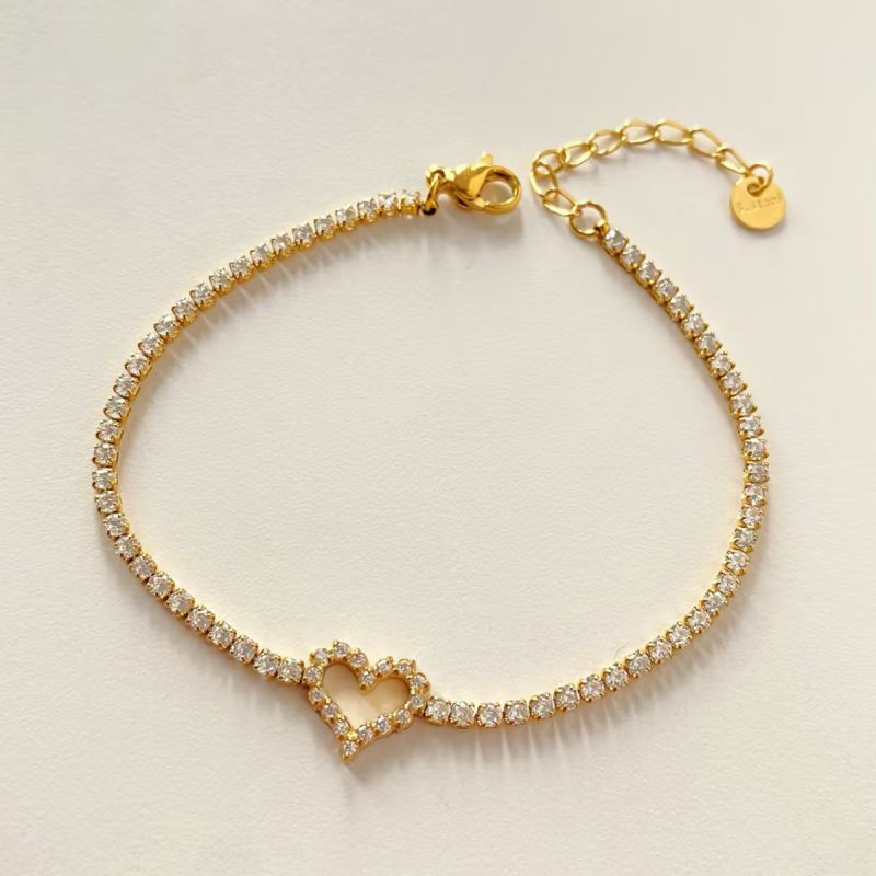 Gold Heart Bracelet