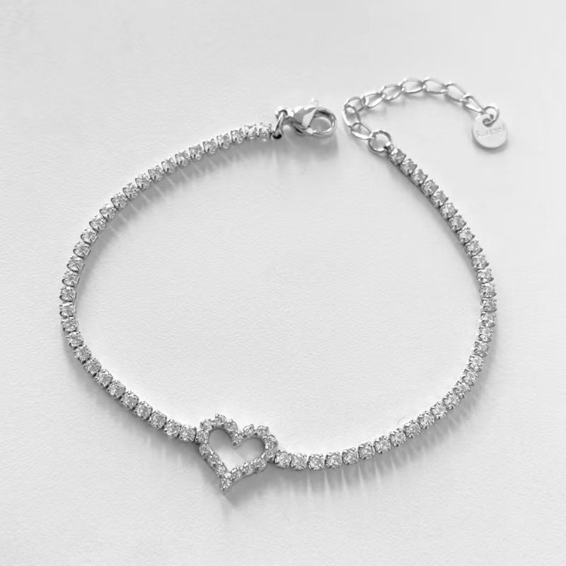 Silver Heart Bracelet