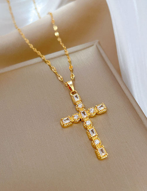 Gold Cross Necklace